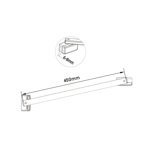 190cm Box Doccia Angolare Porta Battente Pieghevole con Parete Fissa in Vetro Temperato 5mm Anticalcare Barra Stabilizzatrice da 45cm Nera Opaca