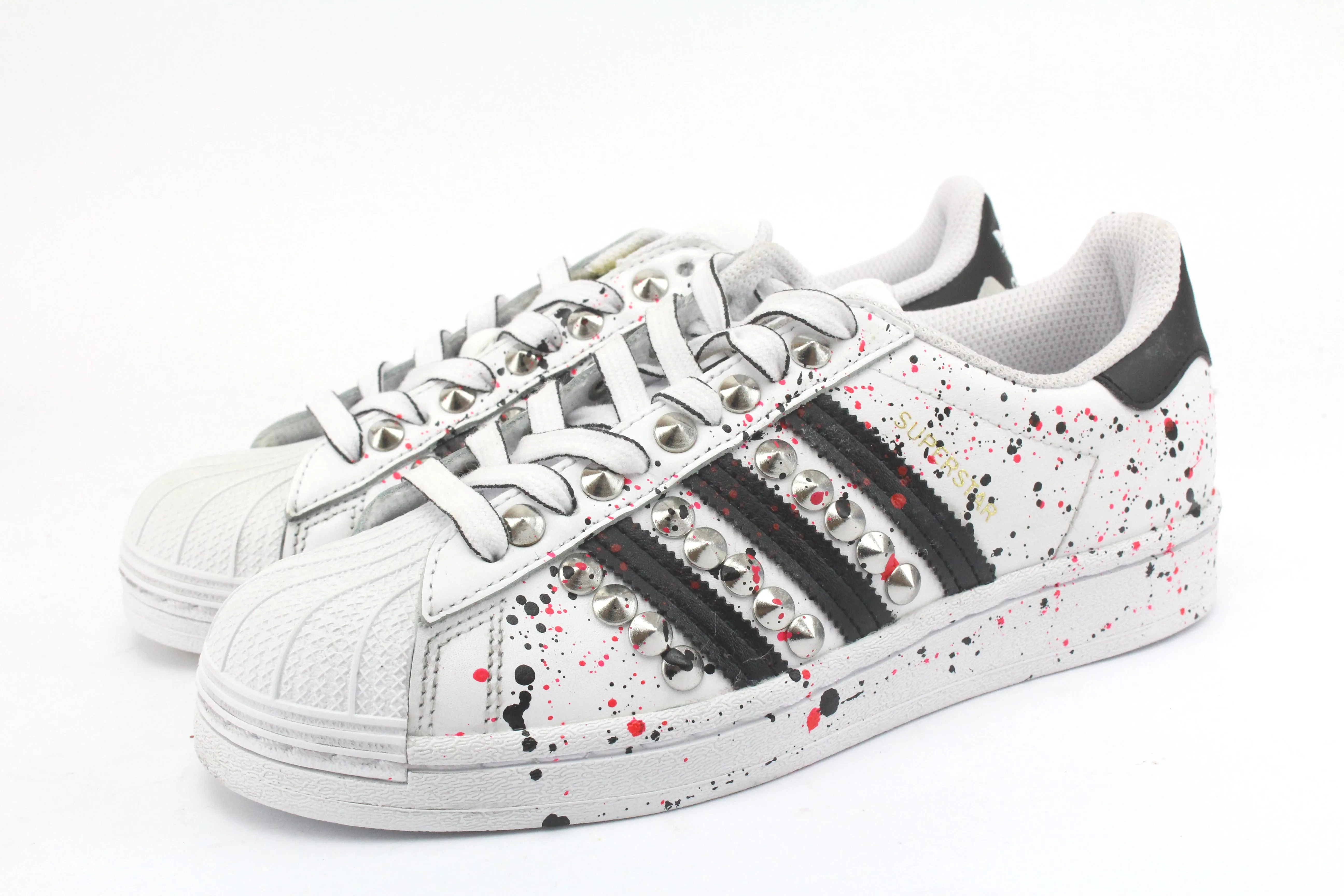 Adidas Superstar Silver Borchie & Vernice Pink