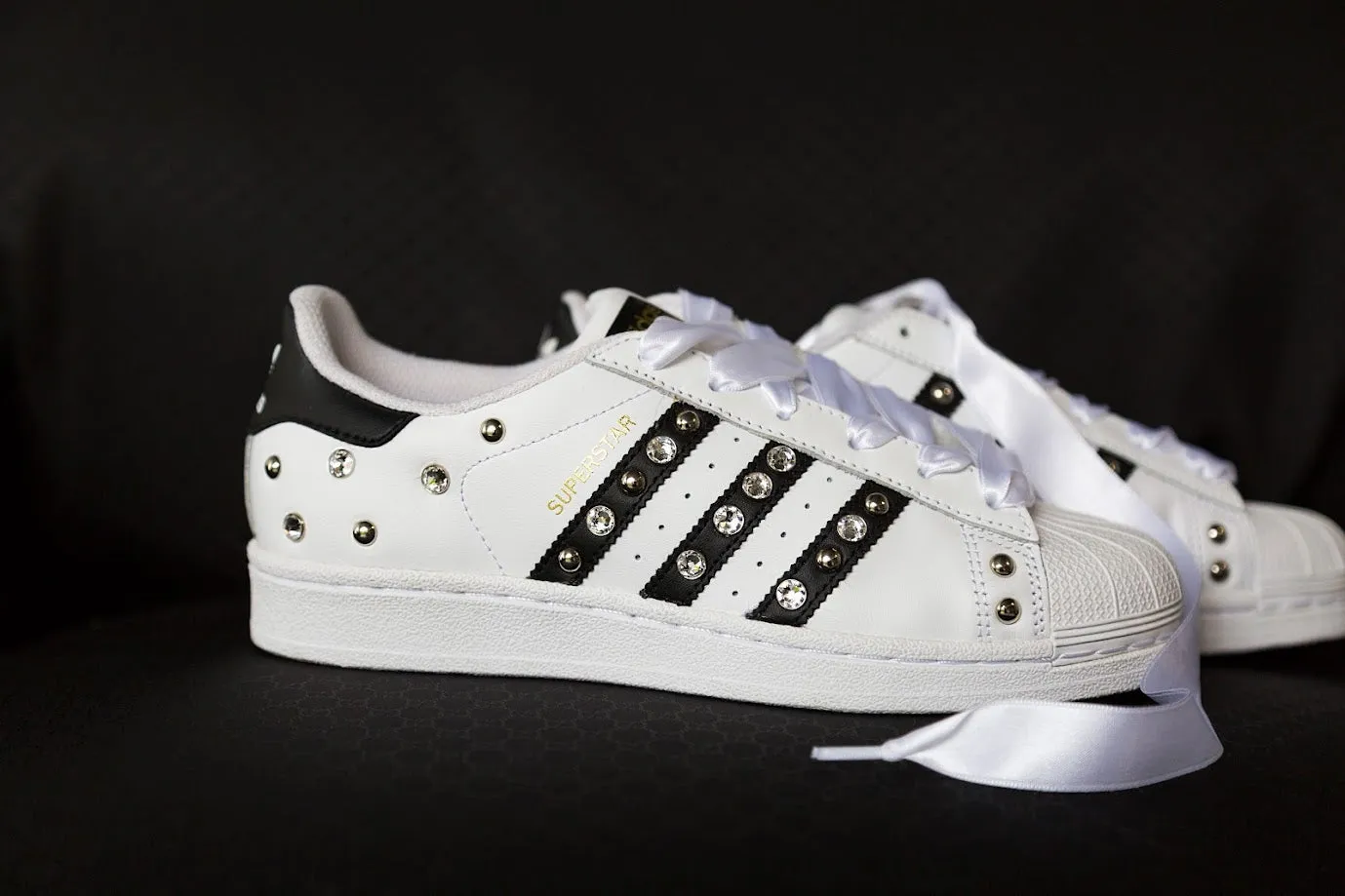 Adidas Superstar Strass & Lacci Raso