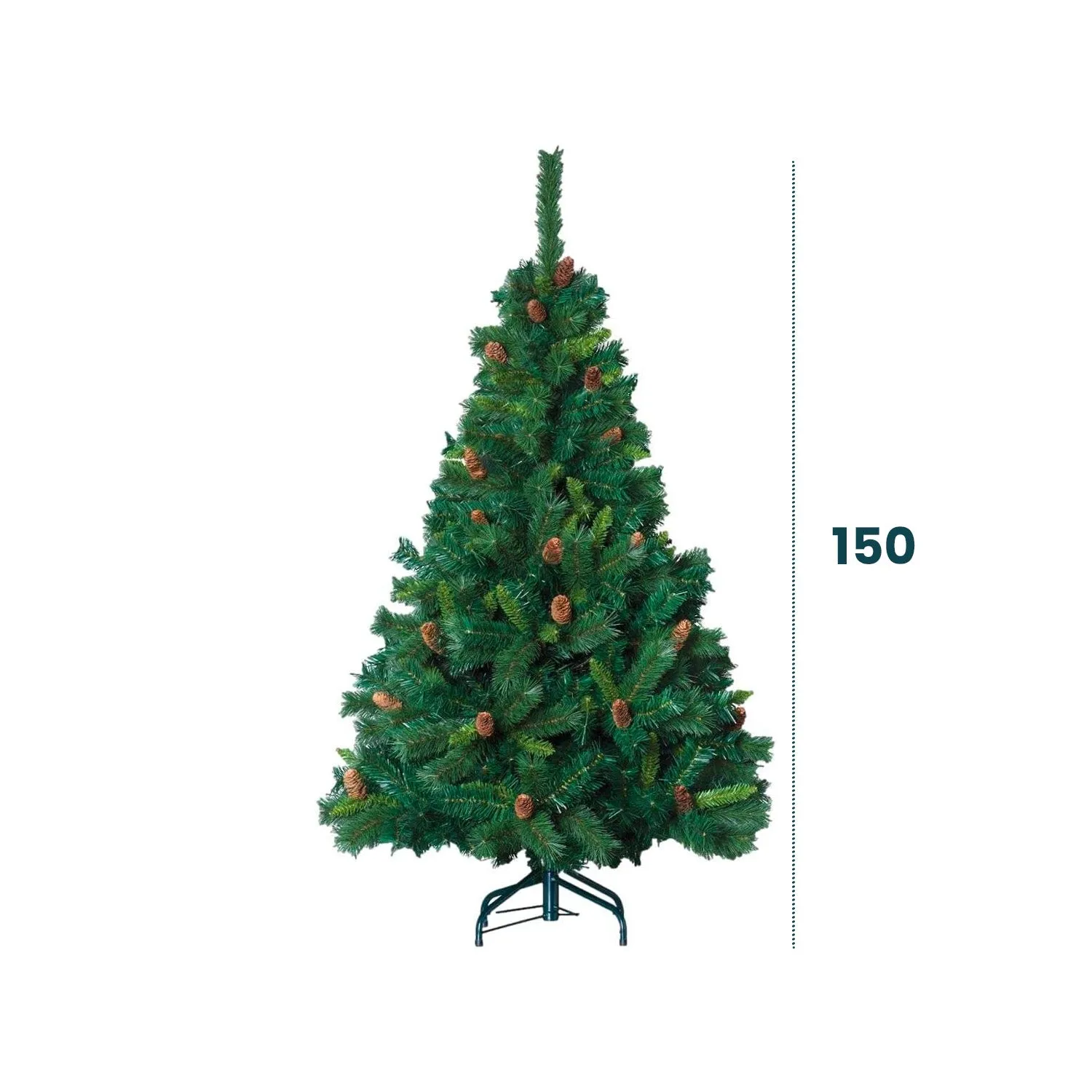 Albero Di Natale Reale Con Pigne 150cm