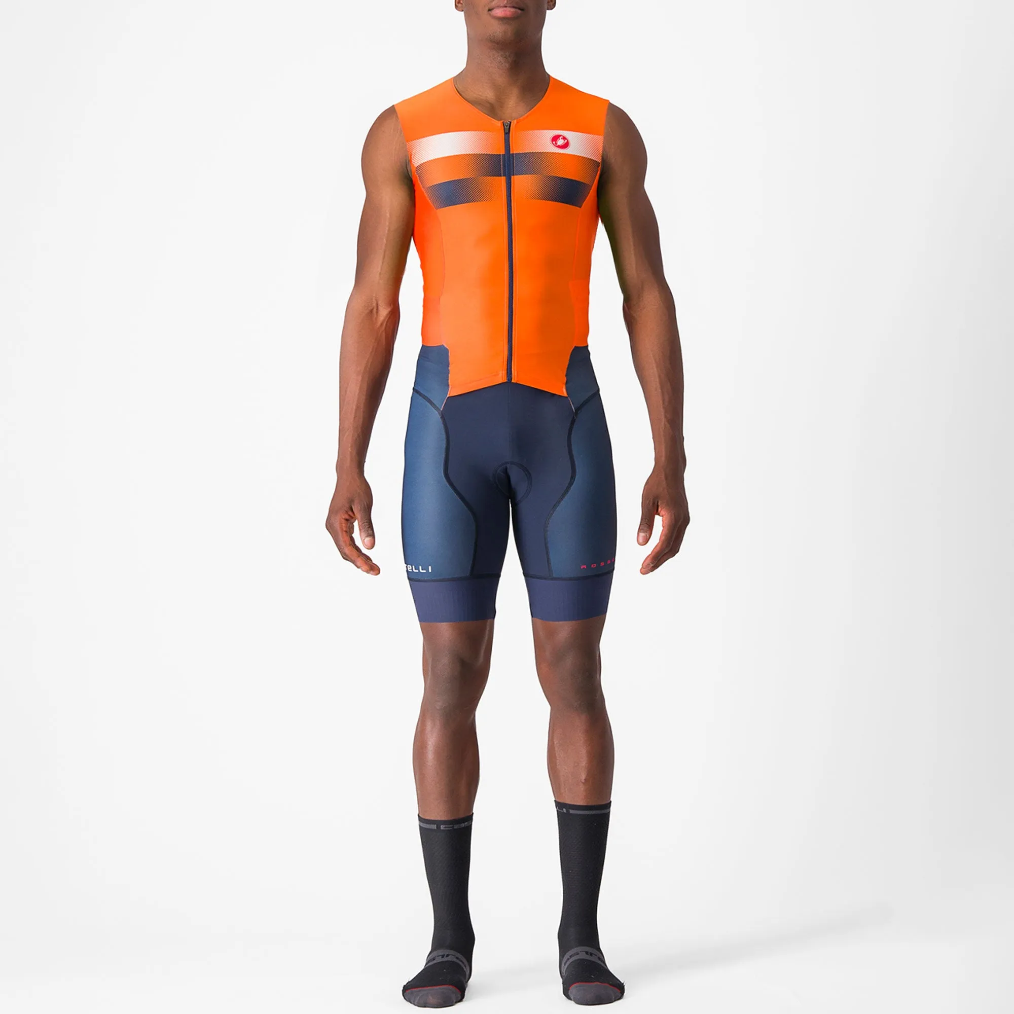 Body senza maniche Castelli Free Sanremo 2 Suit - Arancio