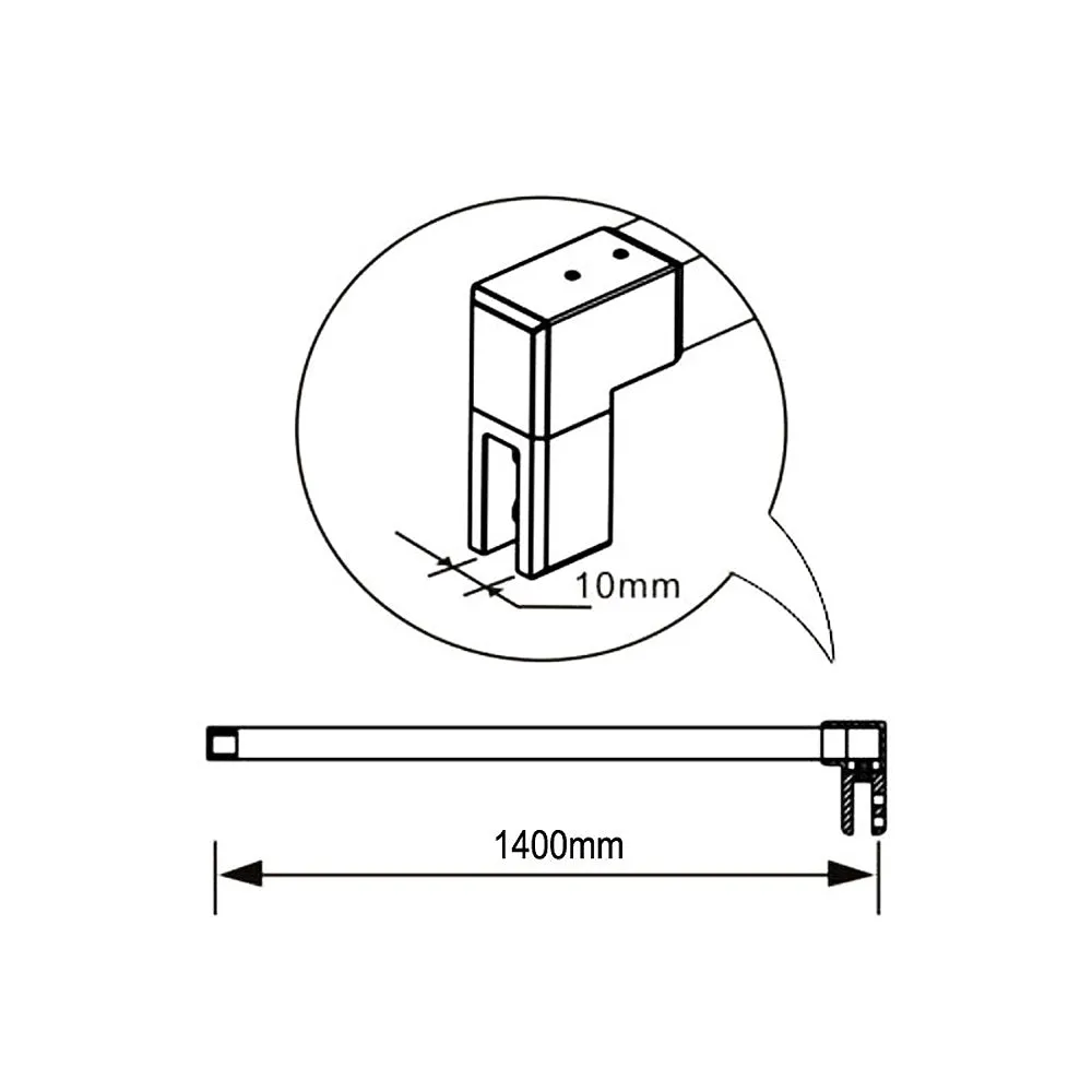 Box Doccia Angolare Porta Battente Pieghevole con Parete Fissa in Vetro Temperato 6mm Anticalcare Barra Stabilizzatrice da 140 cm Cromo Lucido