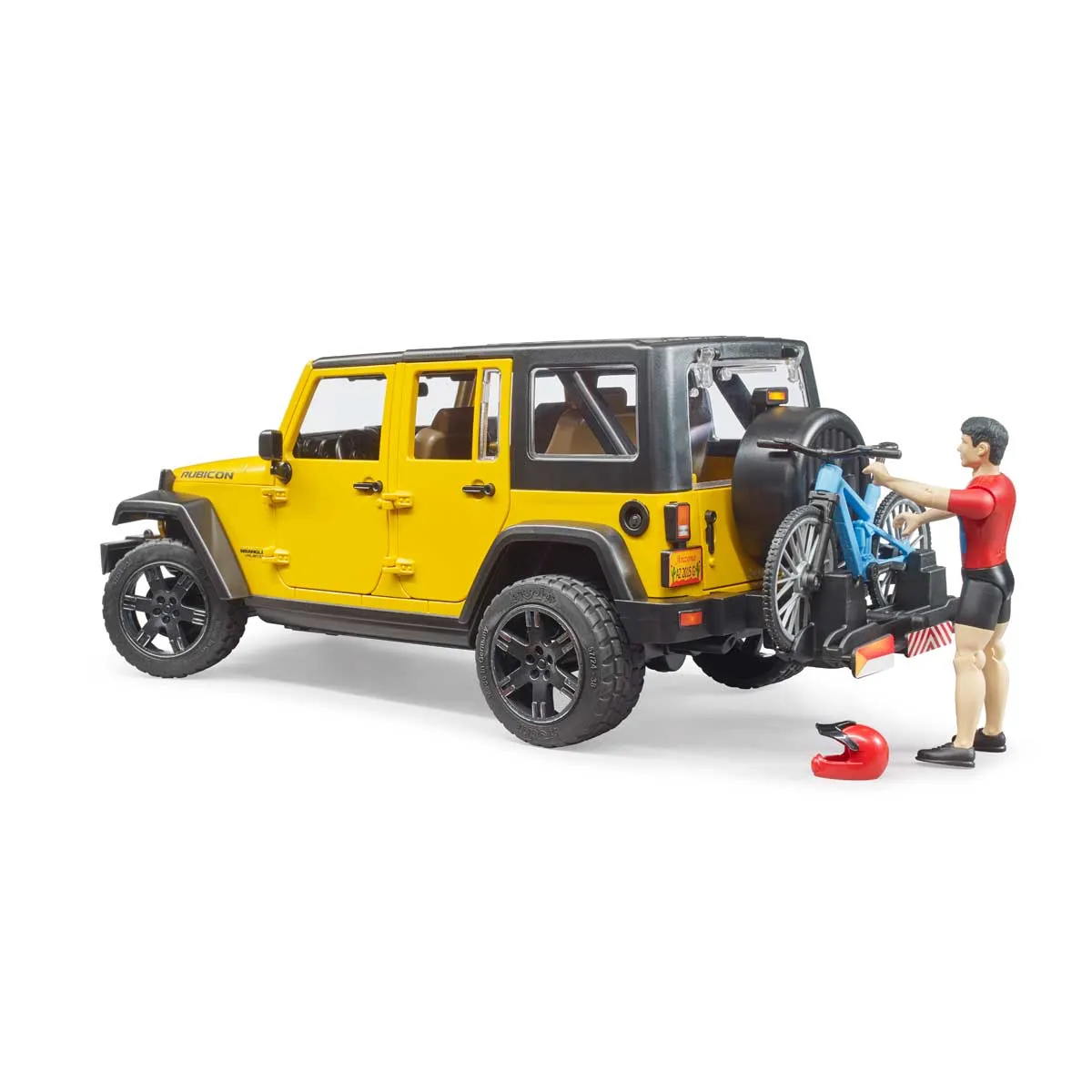 BRUDER Jeep Wrangler Con Bici E Ciclista - 02543