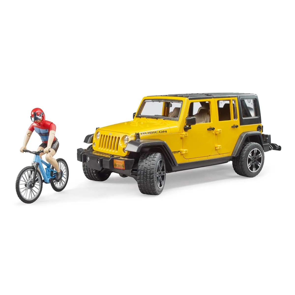 BRUDER Jeep Wrangler Con Bici E Ciclista - 02543