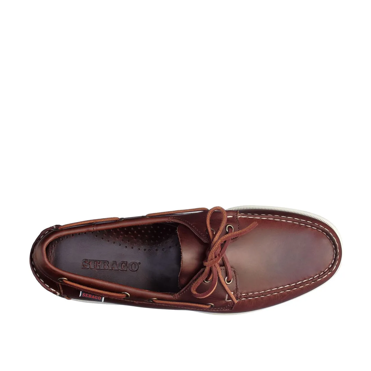 Mocassini Uomo Sebago Docksides Portland Waxed Marrone