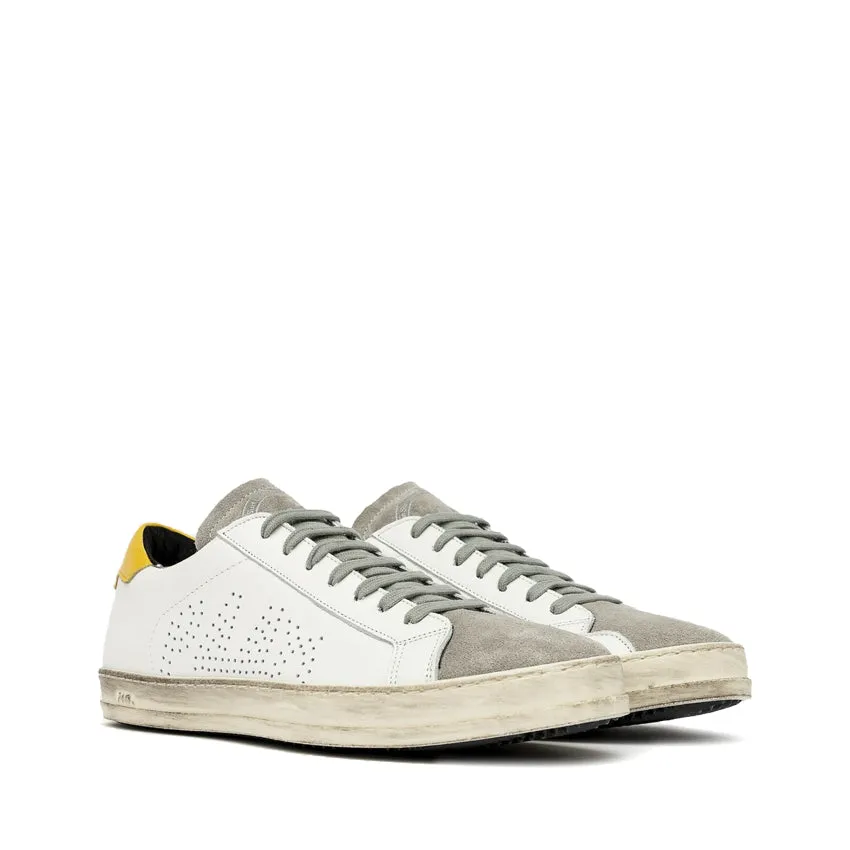 P448 SNEAKERS JOHN BIANCO-GIALLO