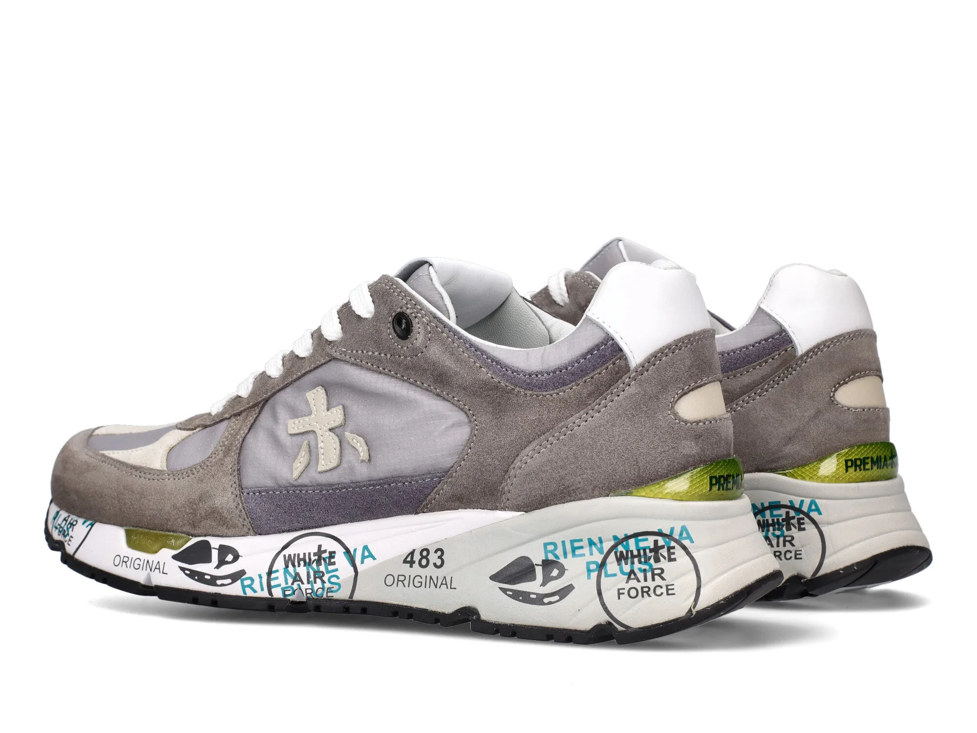 Premiata Mase sneakers in camoscio e tessuto