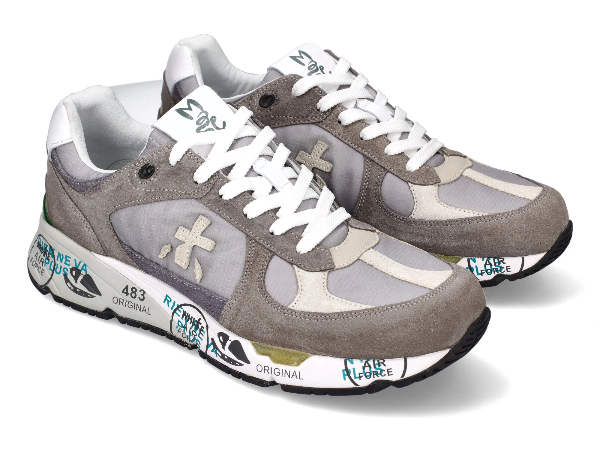 Premiata Mase sneakers in camoscio e tessuto