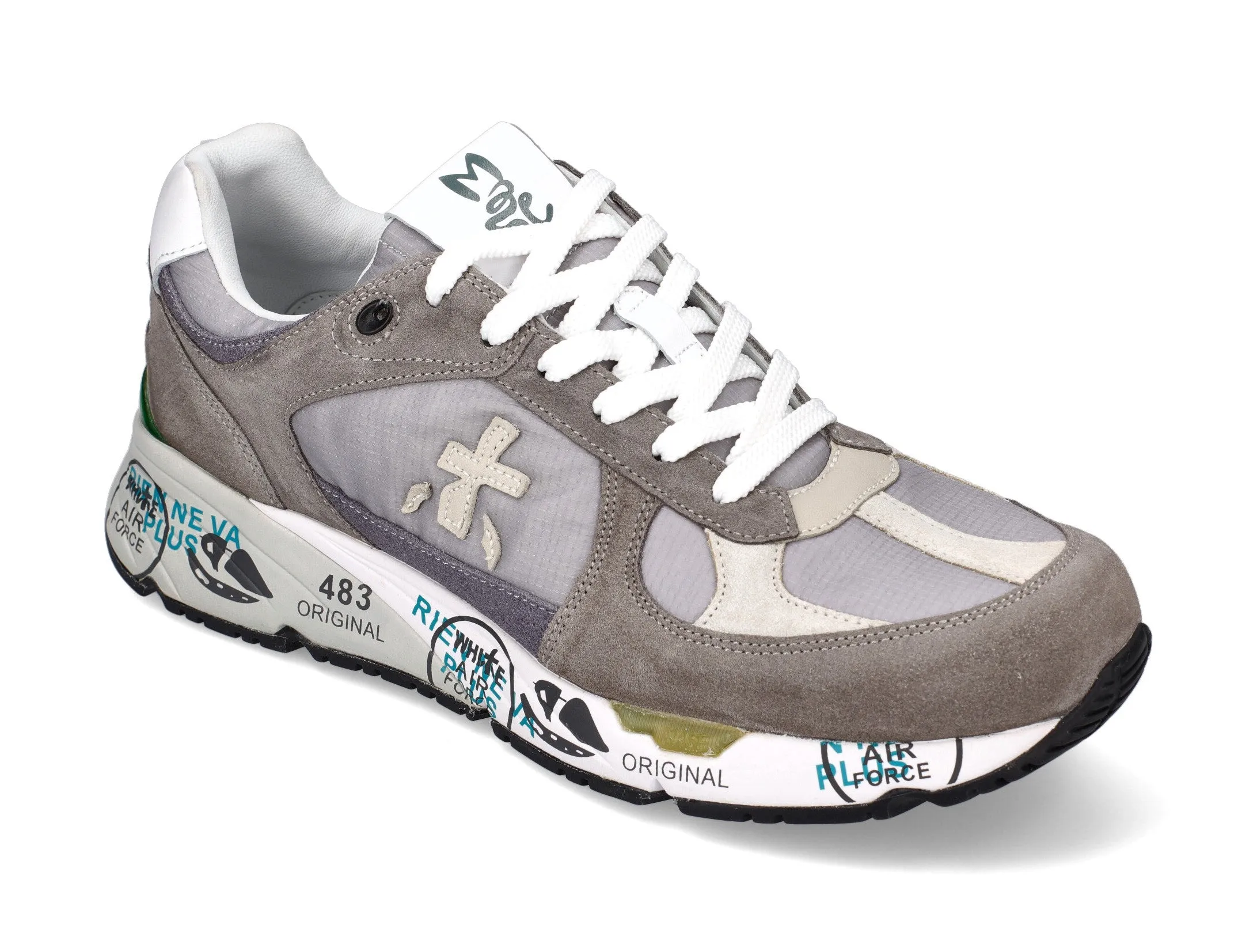 Premiata Mase sneakers in camoscio e tessuto