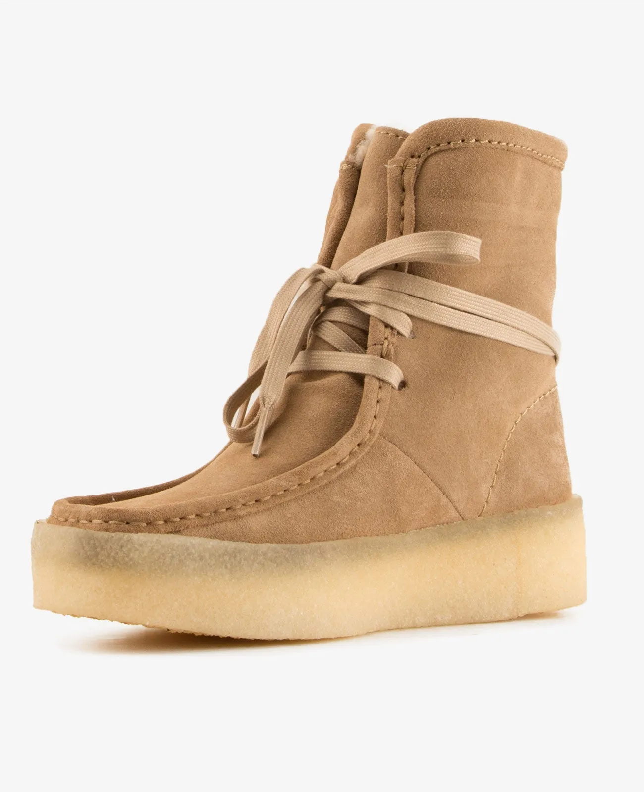 Wallabee Cup Fur High Light Tan